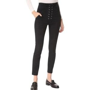 A.L.C Black Lace-Up Skinny Pants Size 4